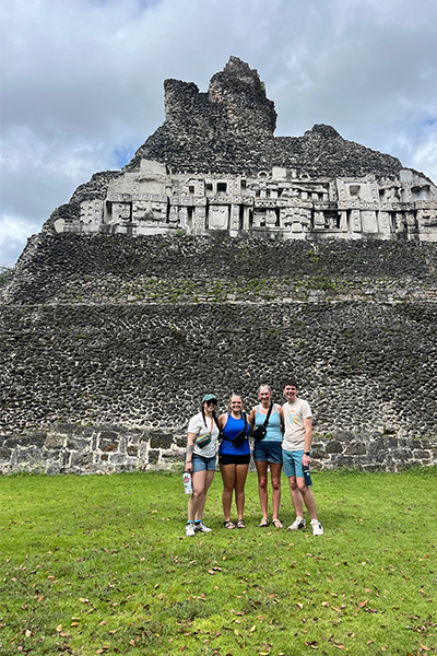 DSU students at the Mayan ruins.
